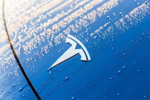 Tesla car washed