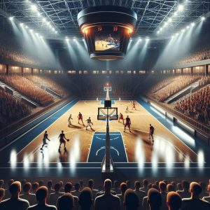 Basketball showdown, Winthrop Coliseum