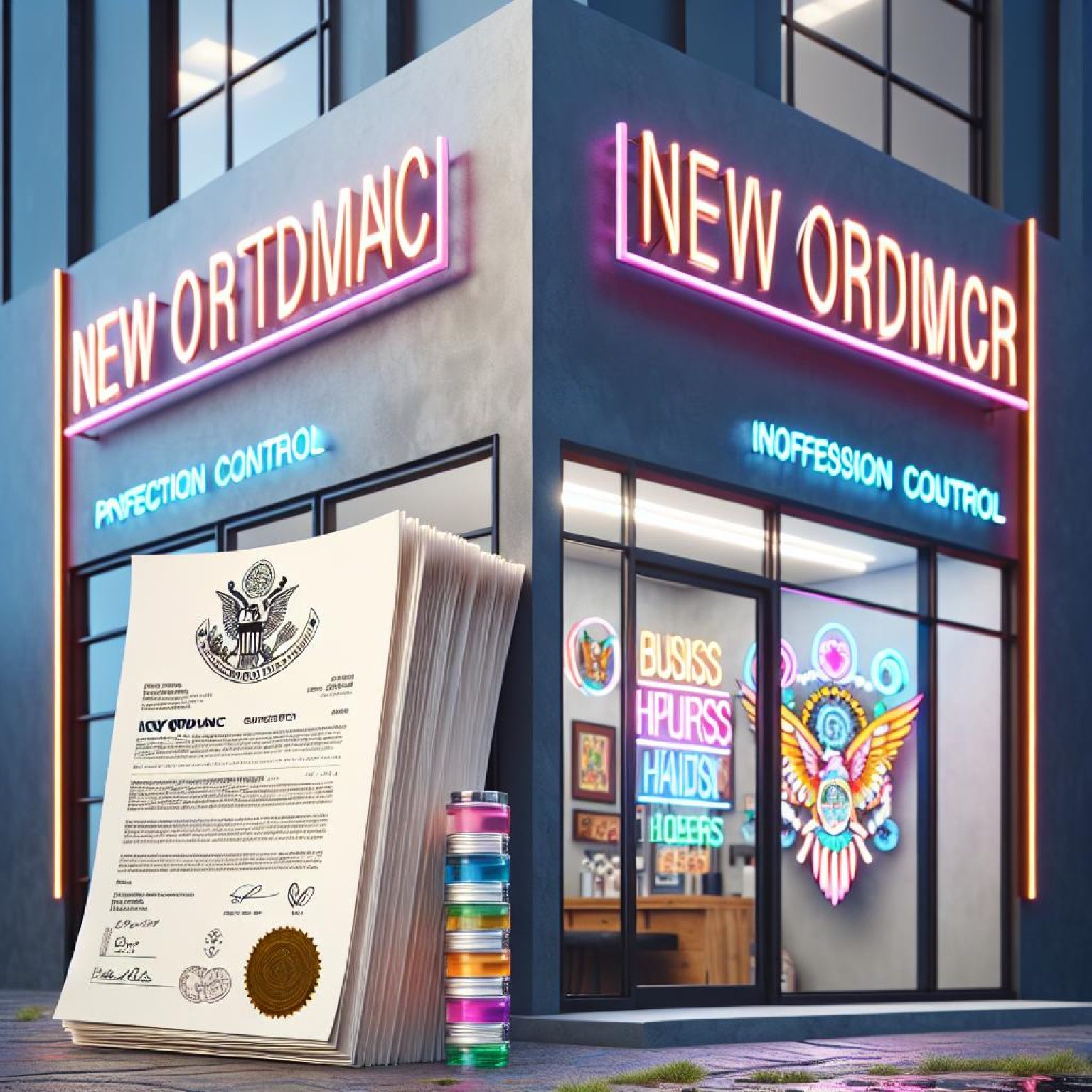 "New tattoo shop ordinance"