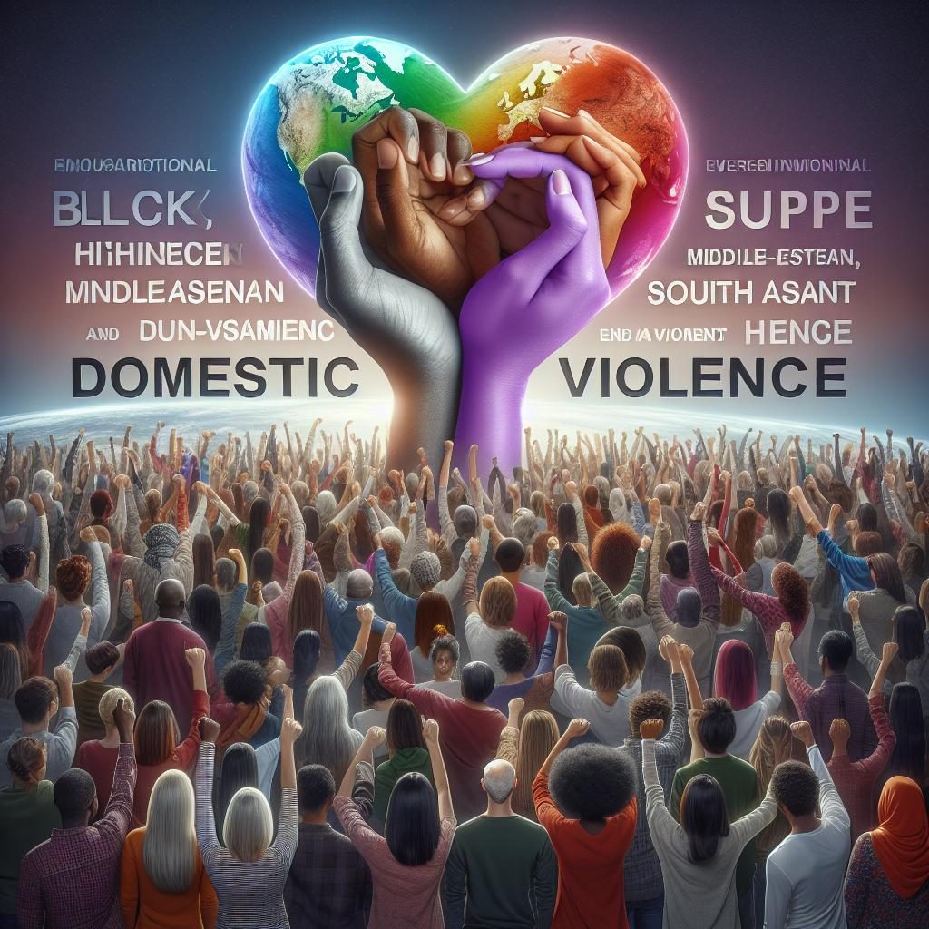 Domestic violence awareness poster.