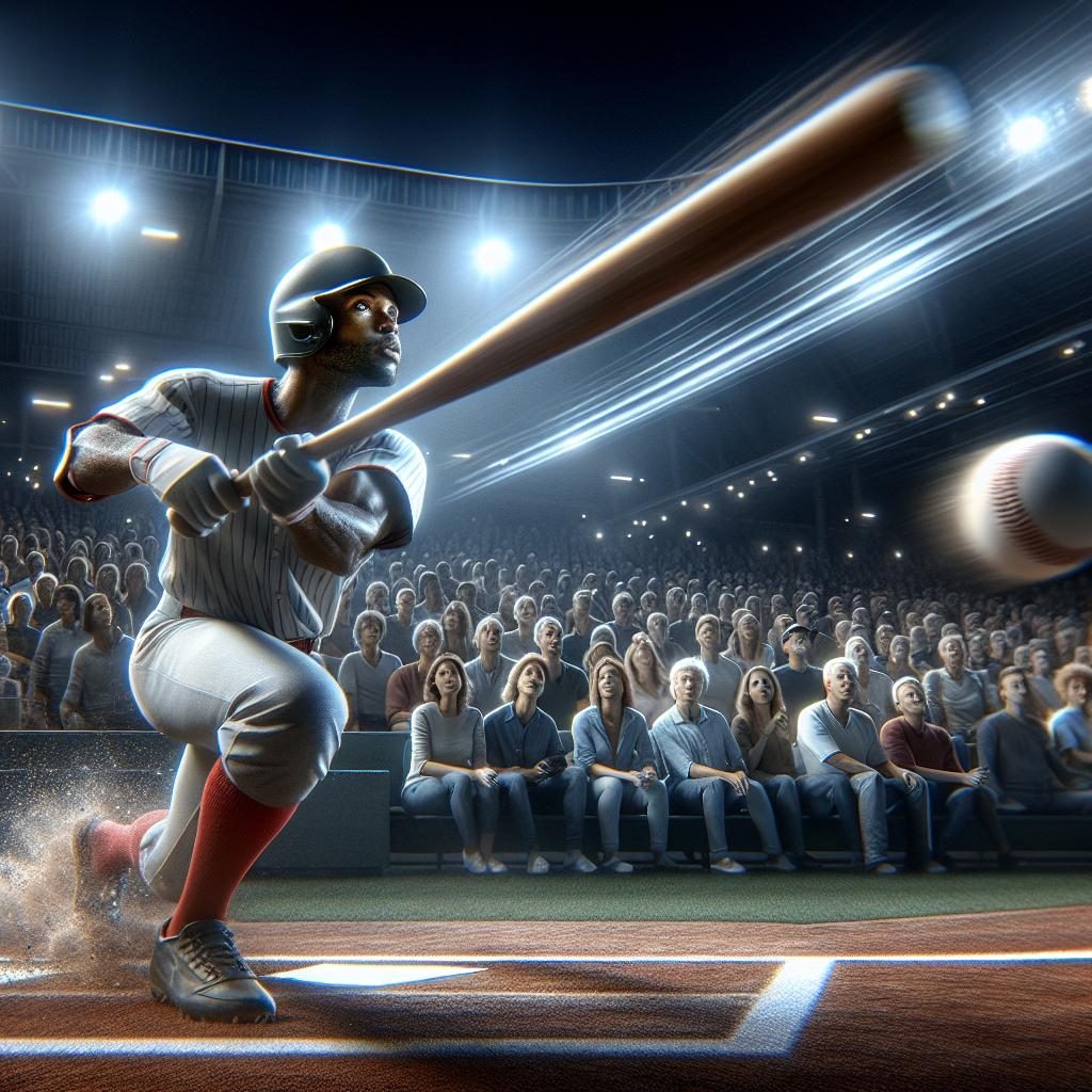Baseball game-winning hit.