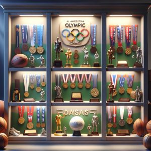 Olympic Medals Displayed