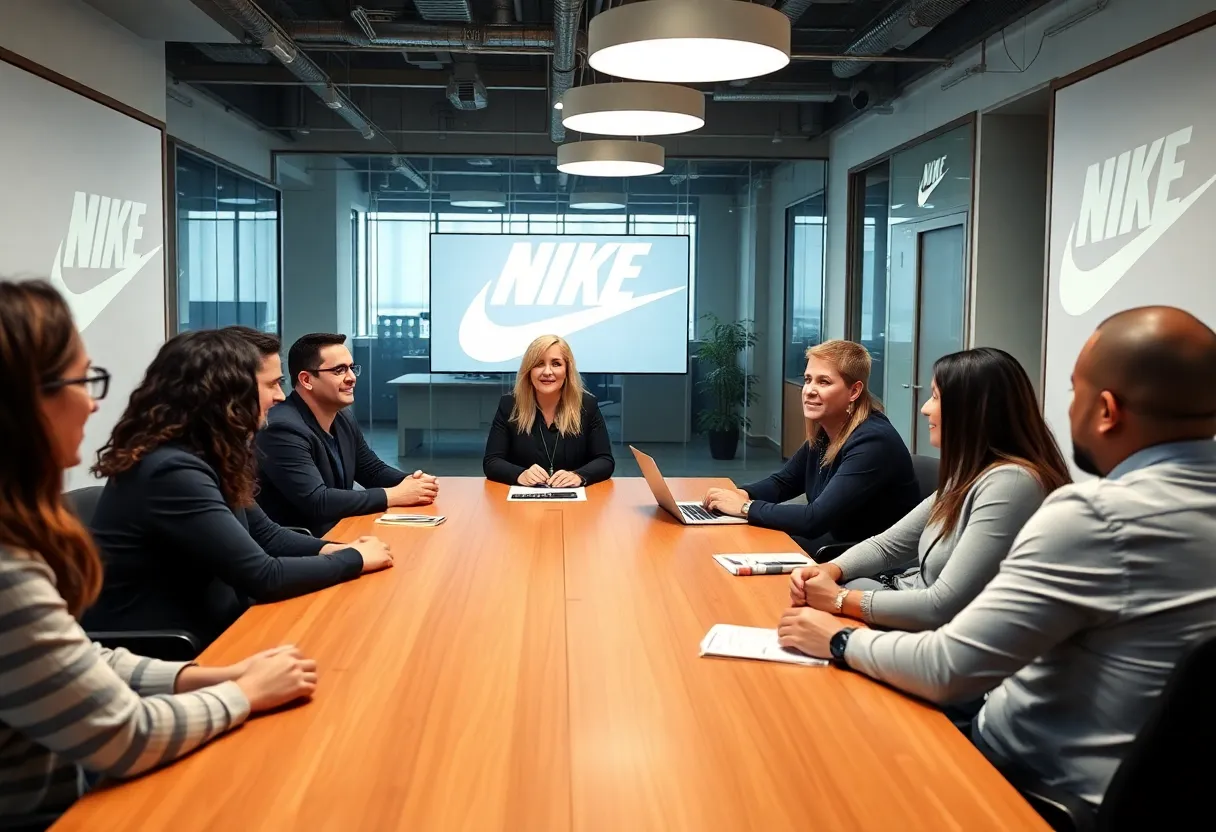Nike's new leadership team including Ann Miller