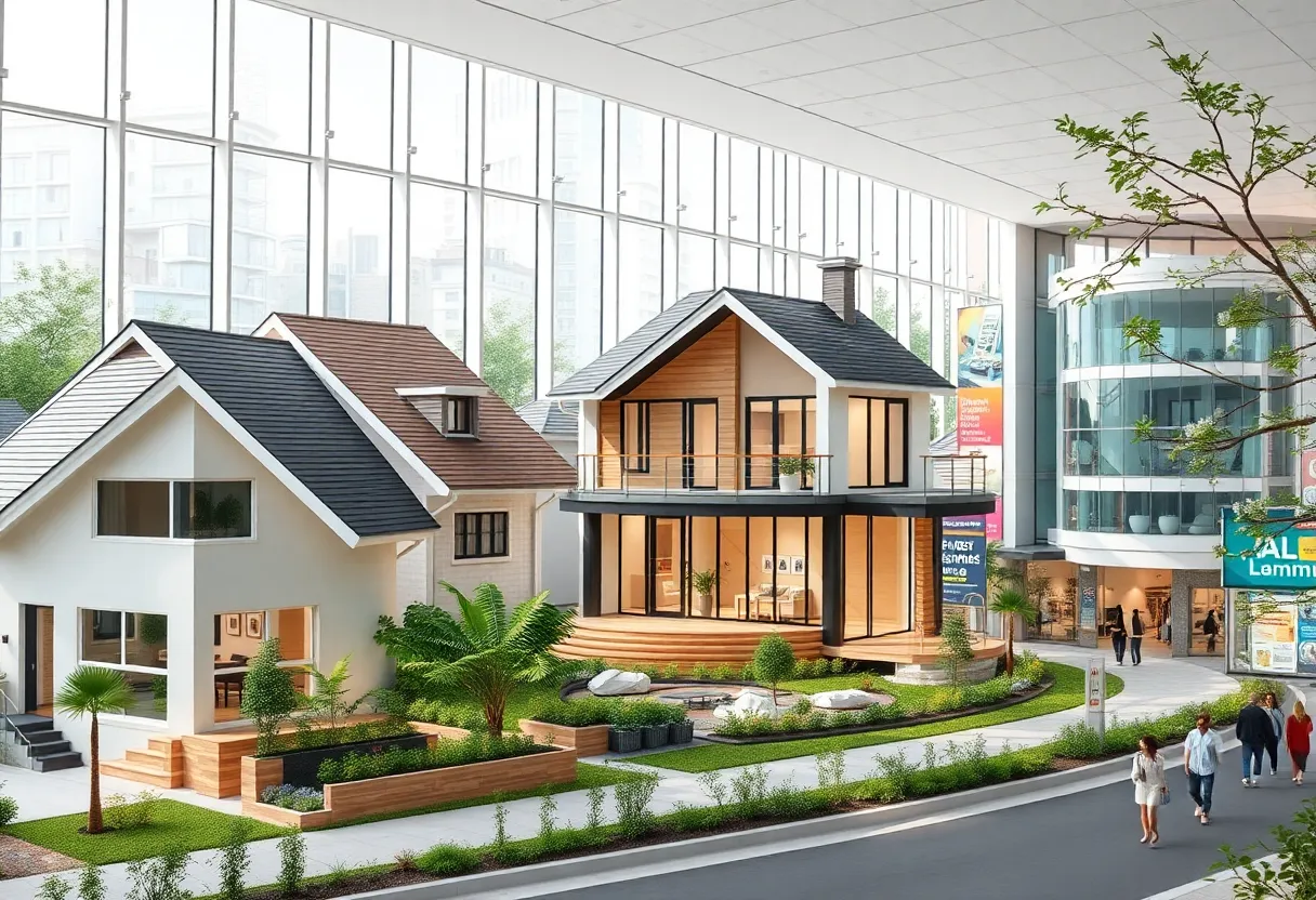 Overview of the exciting 2025 real estate market with homes and commercial properties