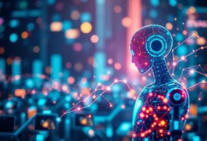 Illustration of AI technology in digital marketing by Advolve