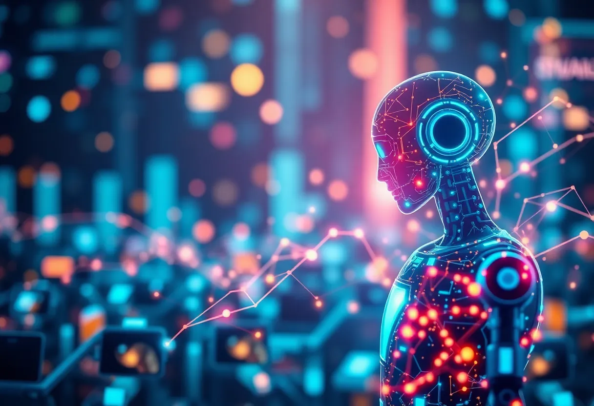 Illustration of AI technology in digital marketing by Advolve