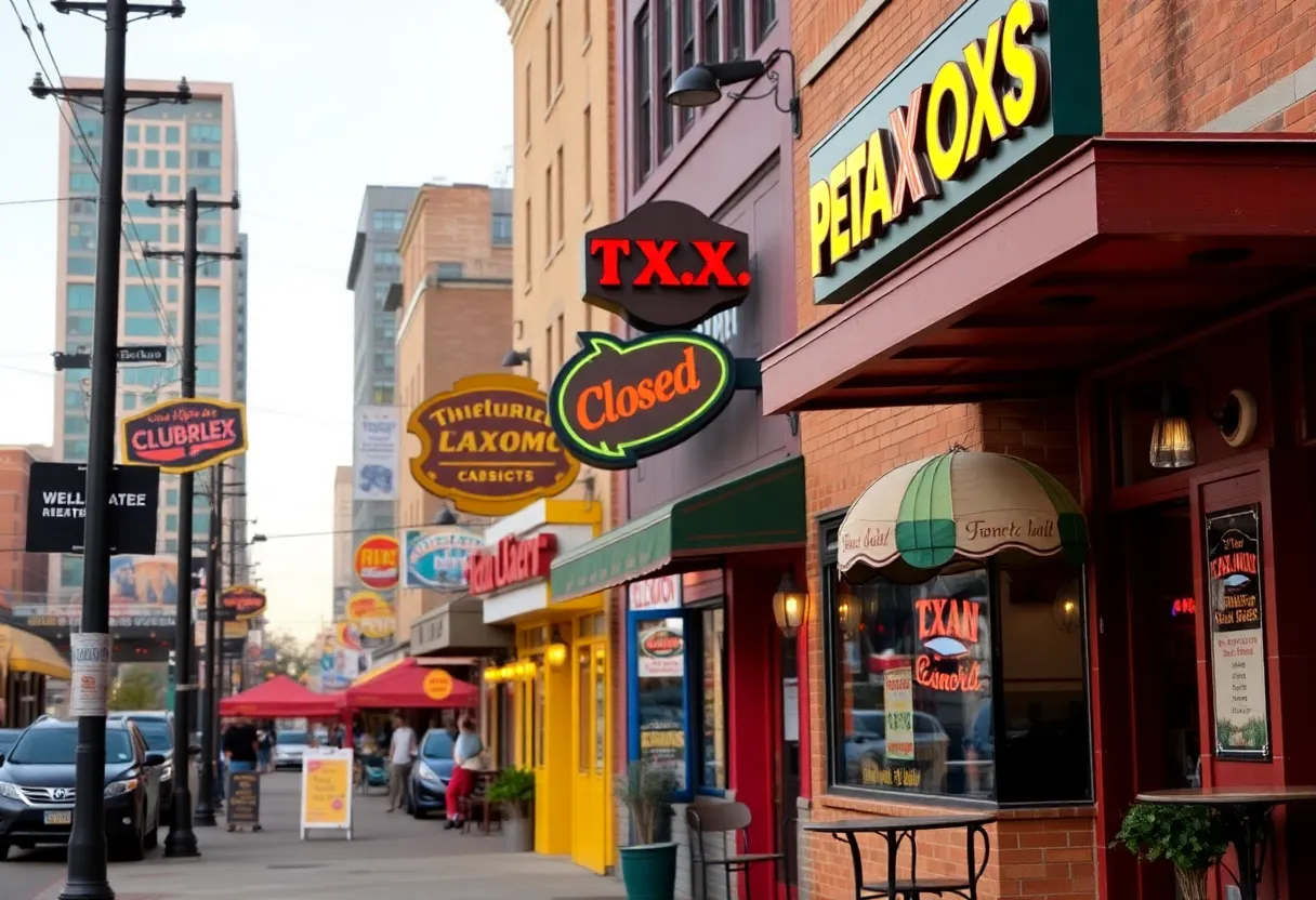 A collage of Charlotte's closed and new restaurants, highlighting the city's dining evolution.