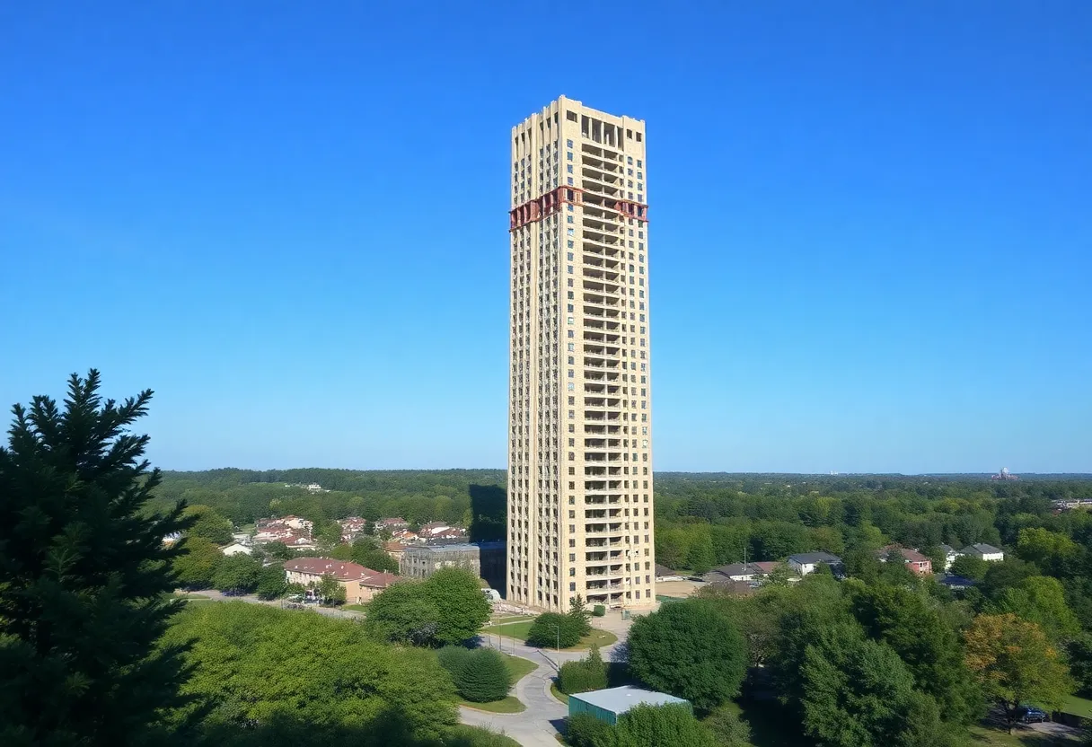 Unfinished Heritage Tower in Fort Mill