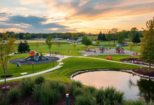 Families enjoying the inclusive features at Miracle Park in Rock Hill