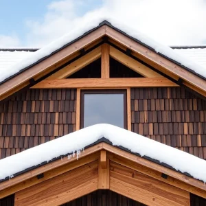 Illustration of roof reinforcement techniques for heavy snow loads