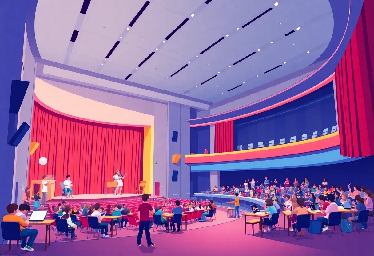 Conceptual design of The Rock Arts and Events Center