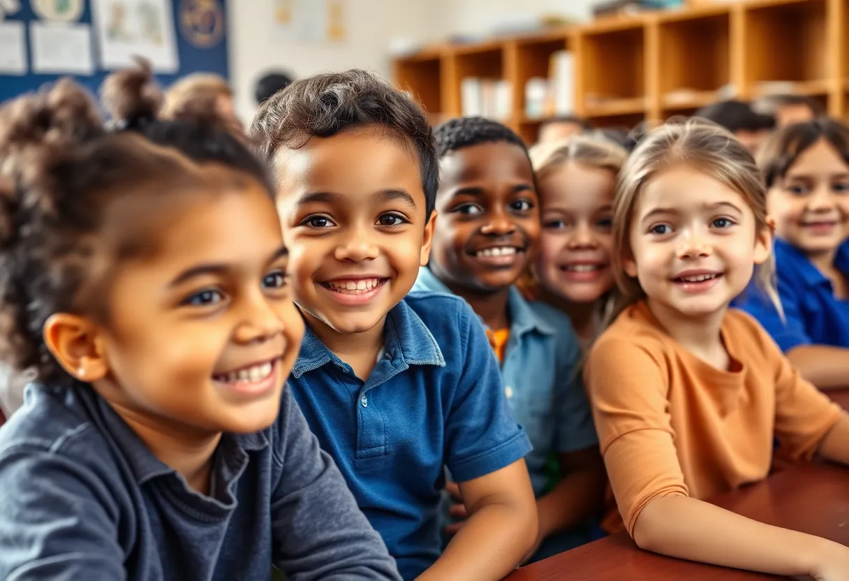 Students engaged in learning activities in a Rock Hill classroom.