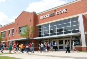 Students engaging at Rock Hill school