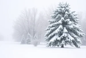 A beautiful yet harsh winter scene in the Eastern U.S.