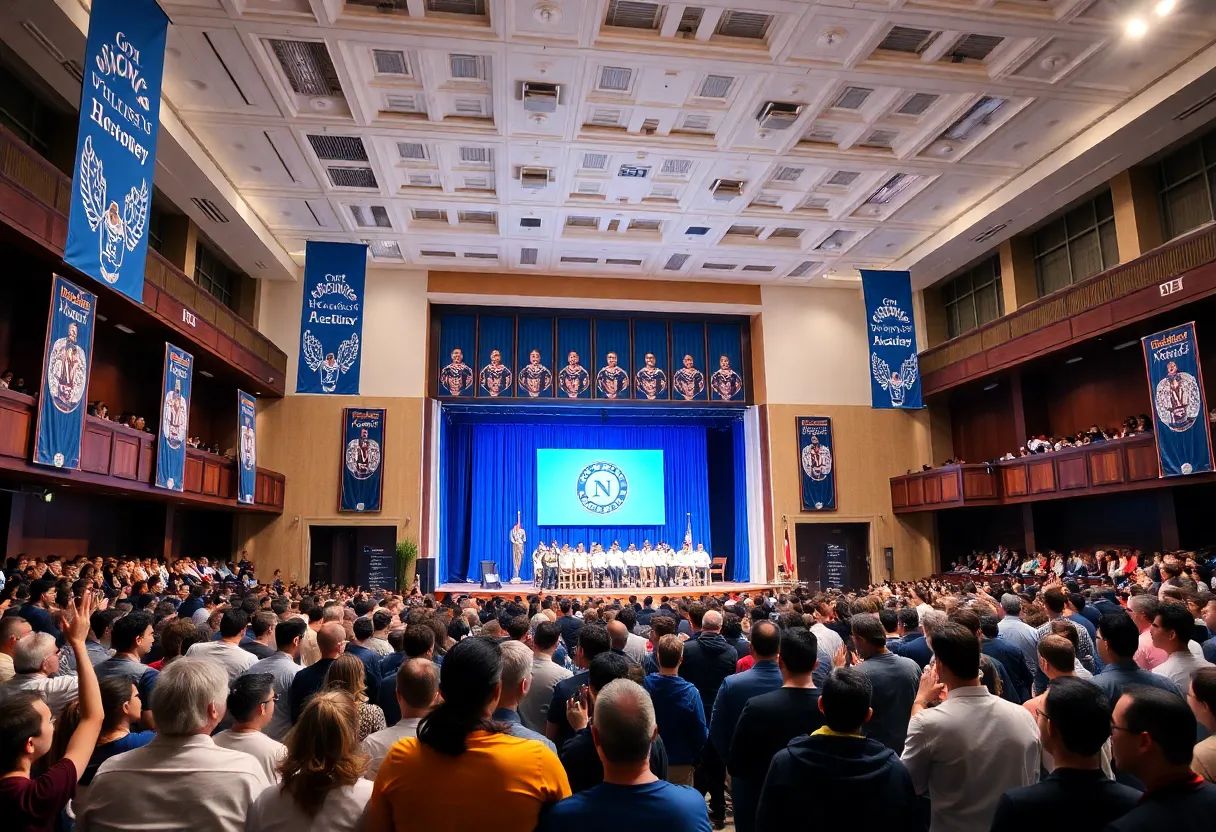 Hall of Fame ceremony at Winthrop University