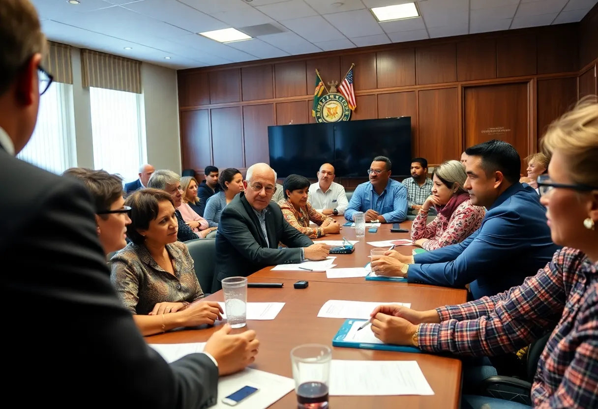 Community members at York County Council meeting discussing pressing issues