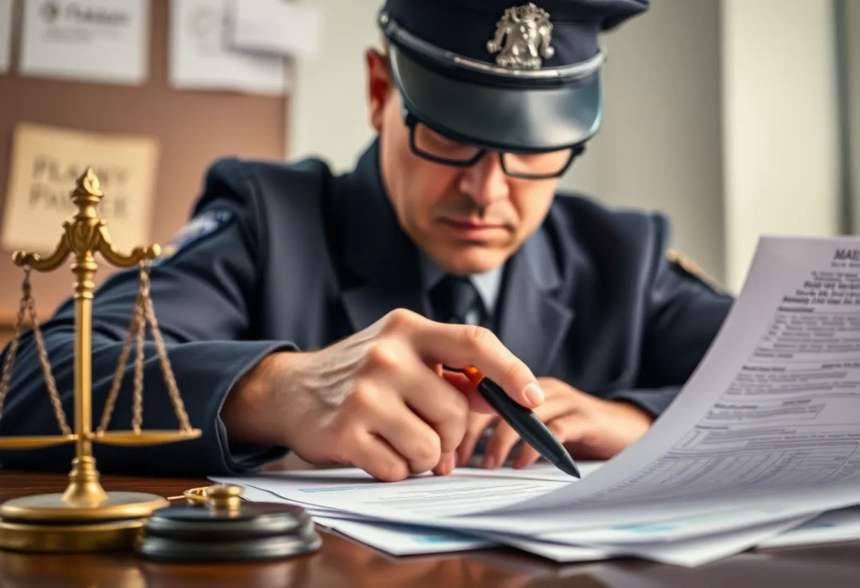 Police investigation on financial fraud