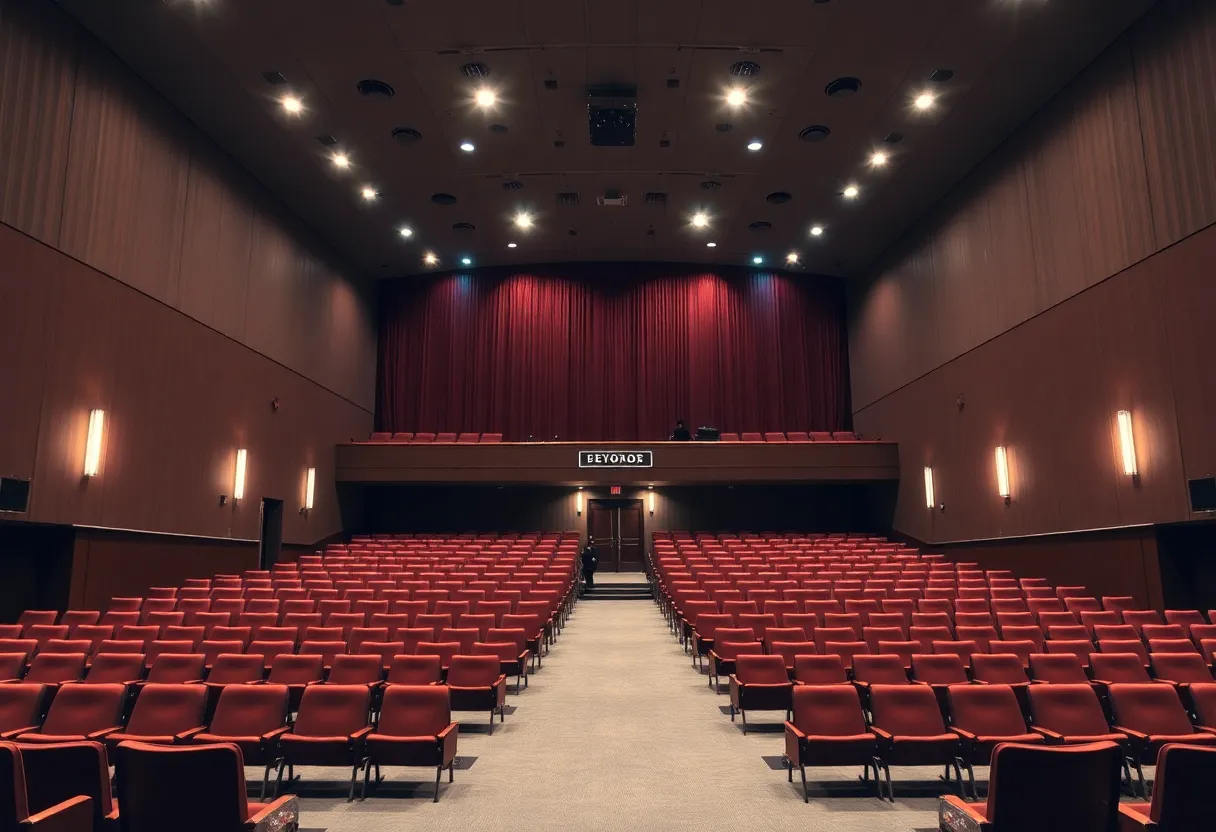 Interior view of the renovated Ralph S. McGirt Auditorium