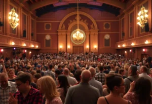 Crowd enjoying performances at the McGirt Auditorium grand reopening