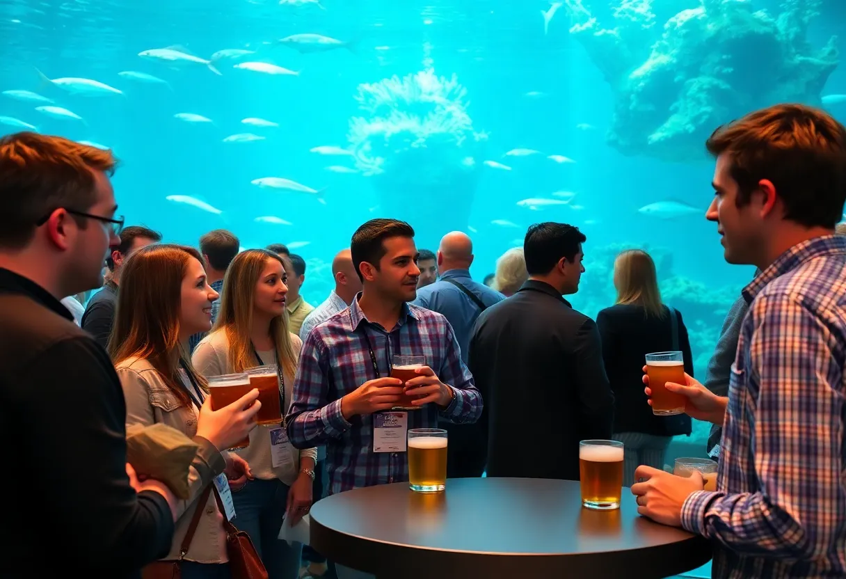 Networking at South Carolina Aquarium