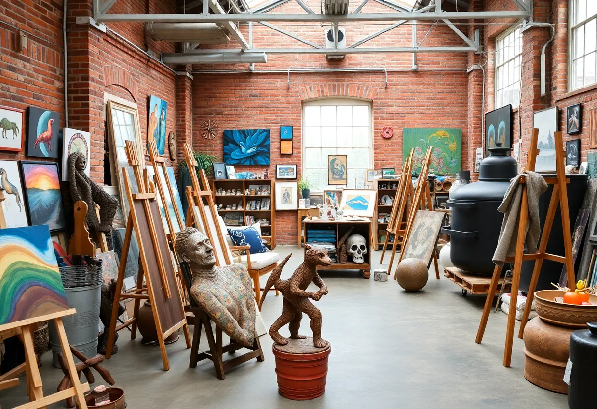 Artist community space in Getty's Center, Rock Hill