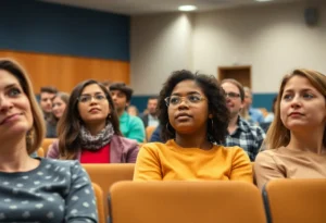 Community meeting discussing mental health support in Rock Hill Schools