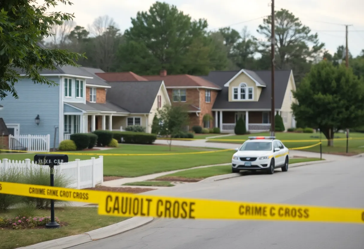 Police at a crime scene in Rock Hill after a shooting incident.