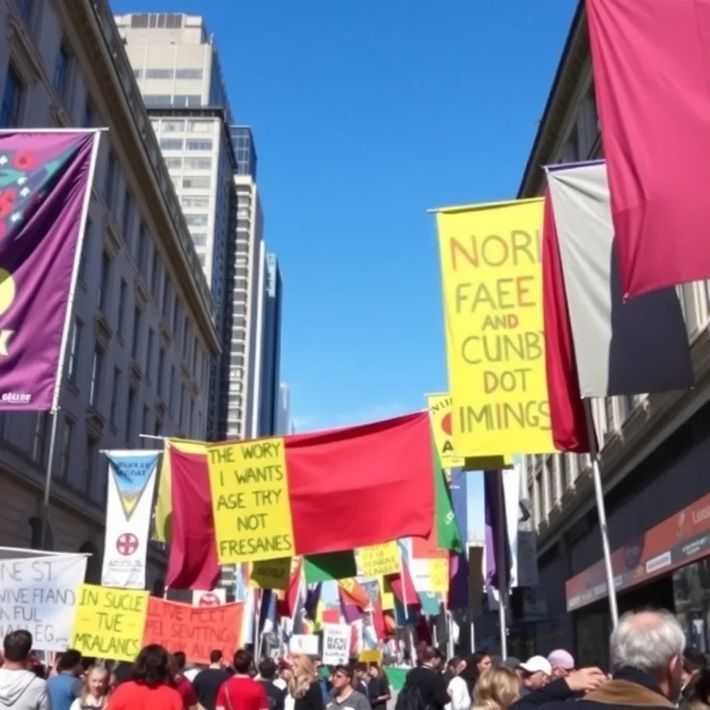 Residents of Rock Hill rally against Elon Musk's influence, emphasizing community activism and the demand for political accountability.