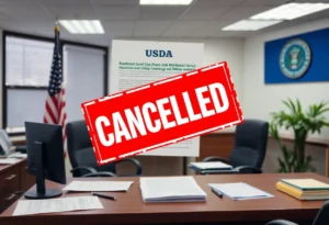 Conceptual image illustrating USDA's media subscription cancellation