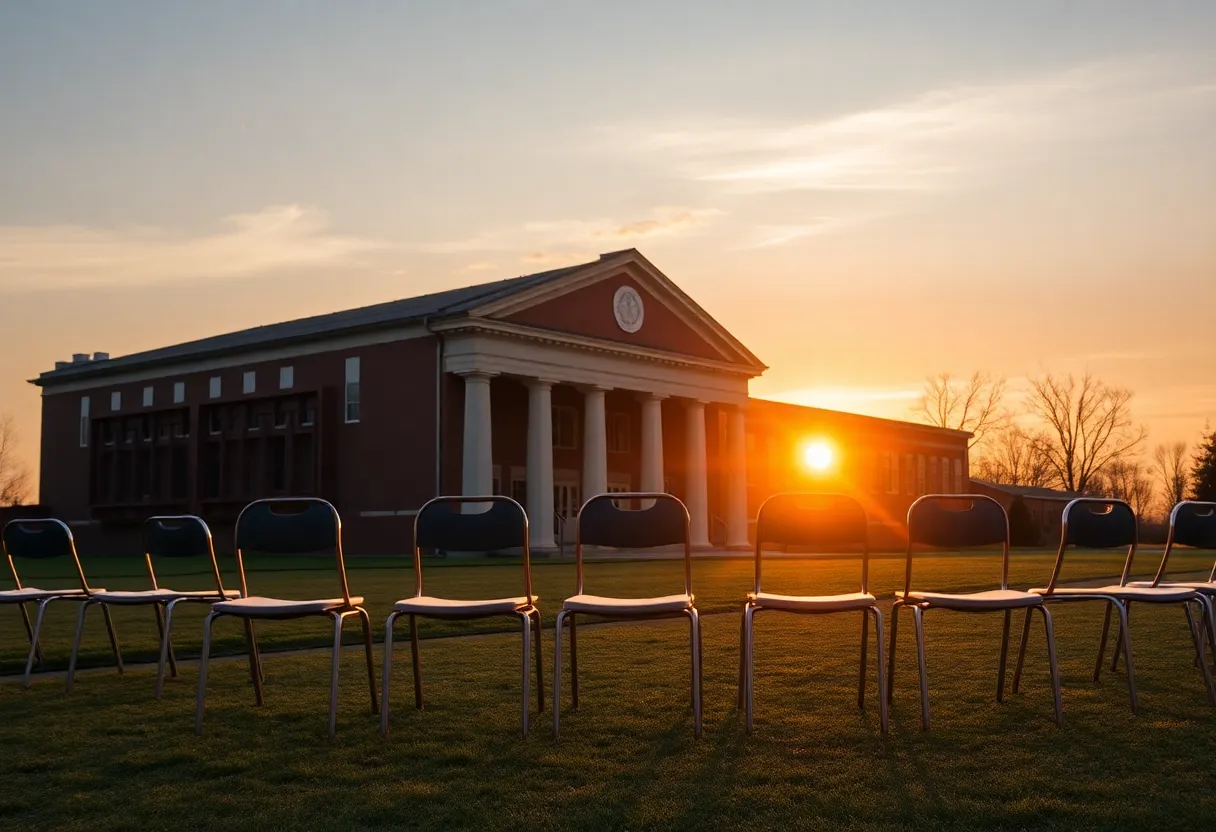 Abstract representation of changes in educational leadership in York County.