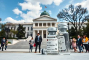 Symbolic image depicting public health and vaccine safety concerns.