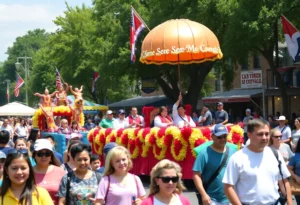 Crowd enjoying the Come-See-Me Festival in Rock Hill SC