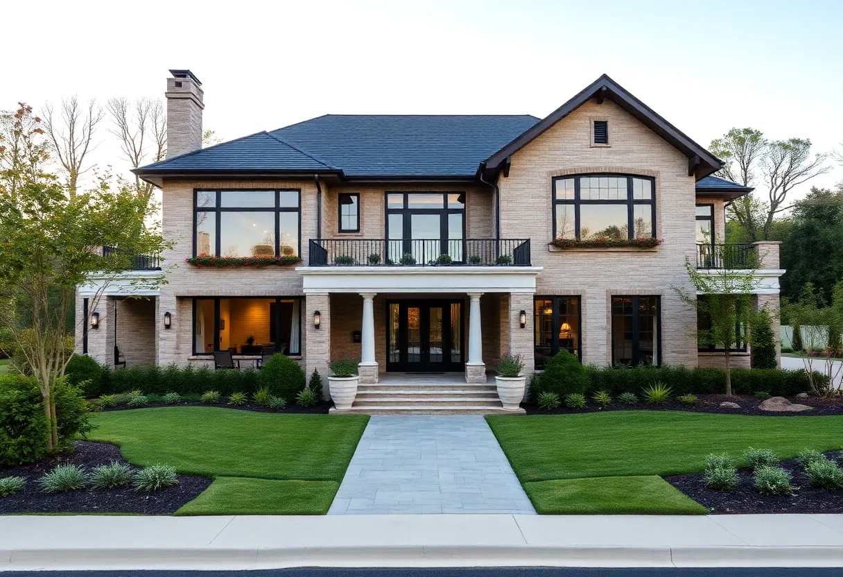 A luxurious million-dollar home in Rock Hill's scenic environment