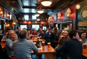 Interior of McHale's Irish Pub with people enjoying their time