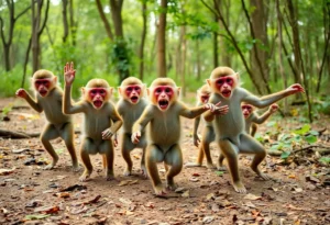 Rhesus Macaques on the Loose