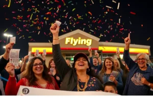 Residents of Rock Hill celebrating a Powerball win