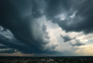 Severe Thunderstorm Clouds
