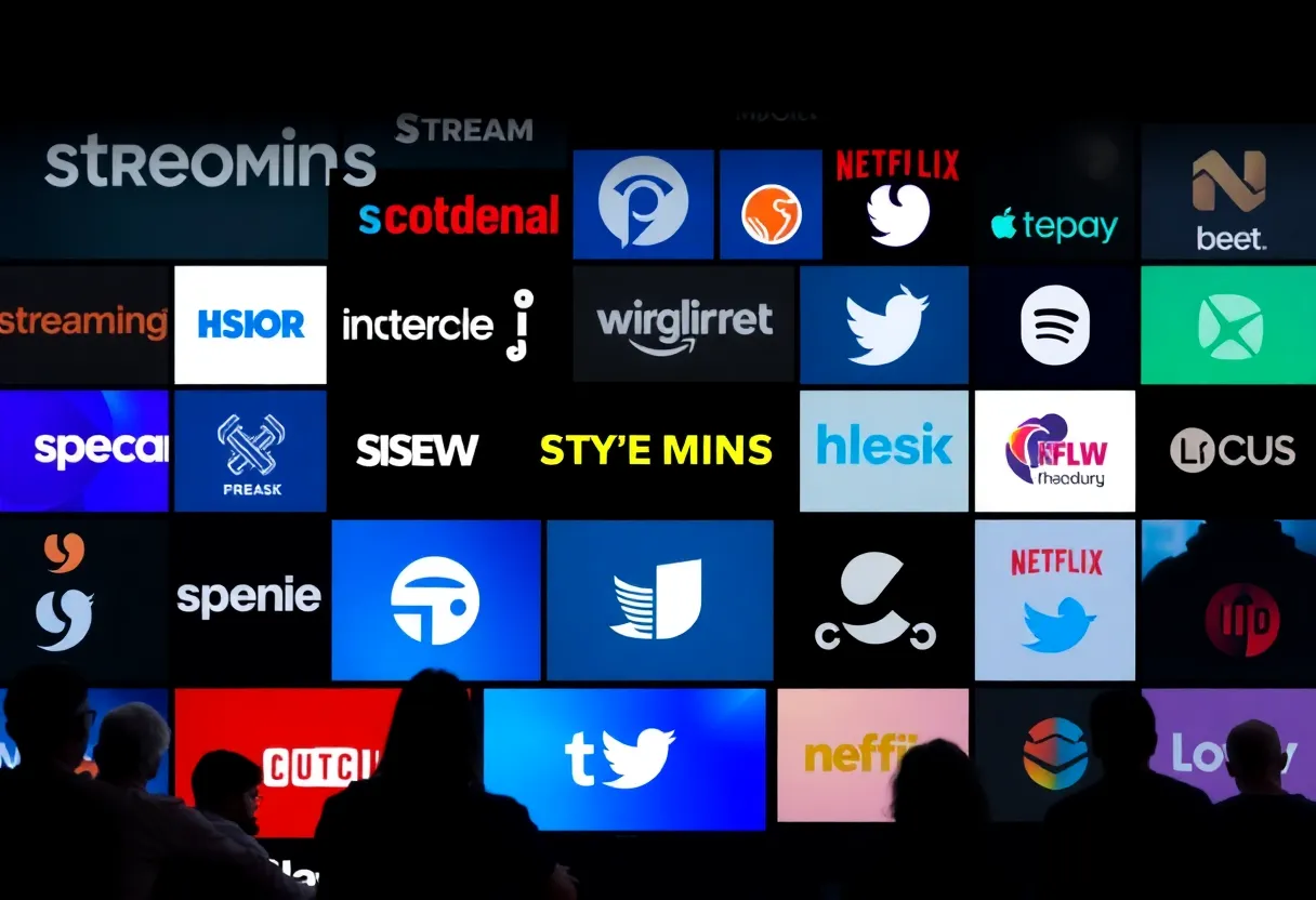 A visual representation of the competition between streaming services and social media platforms