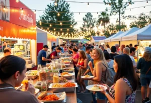 Outdoor culinary festival at Taste of Fort Mill