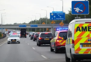 Traffic Jam on I-85 Due to Bomb Threat