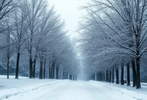 Winter Storm Conditions in Columbia