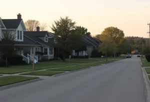 A calm residential neighborhood in York County, South Carolina.