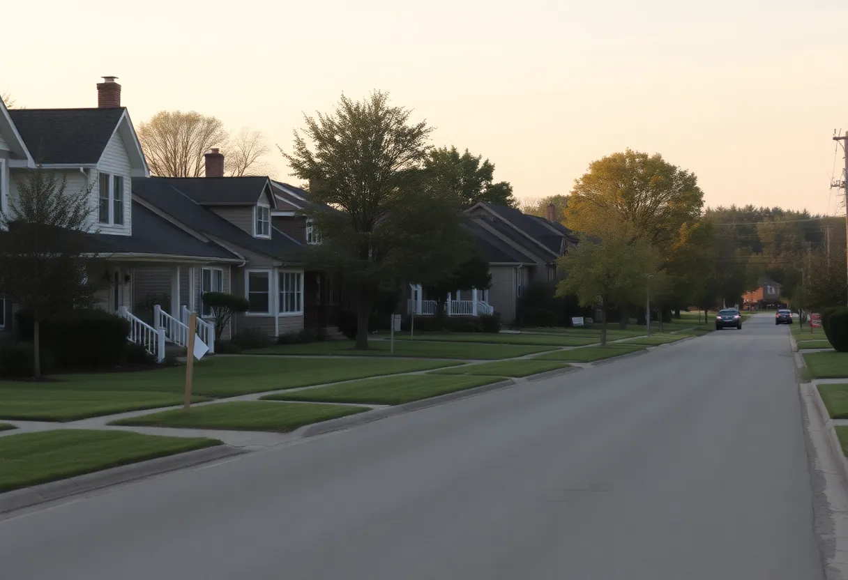 A calm residential neighborhood in York County, South Carolina.