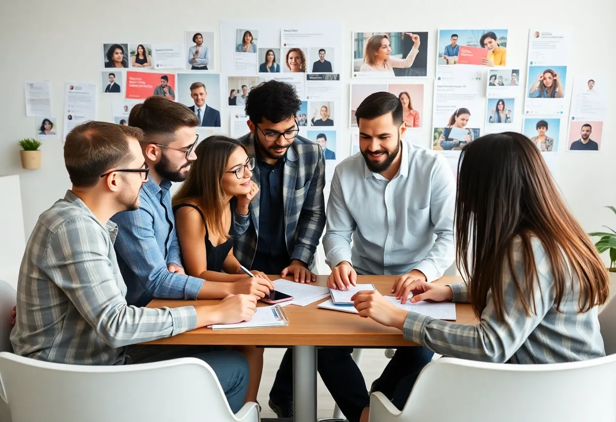 Team planning an influencer marketing strategy