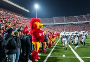 Fans and players at the 2025 Keep Pounding High School Classic