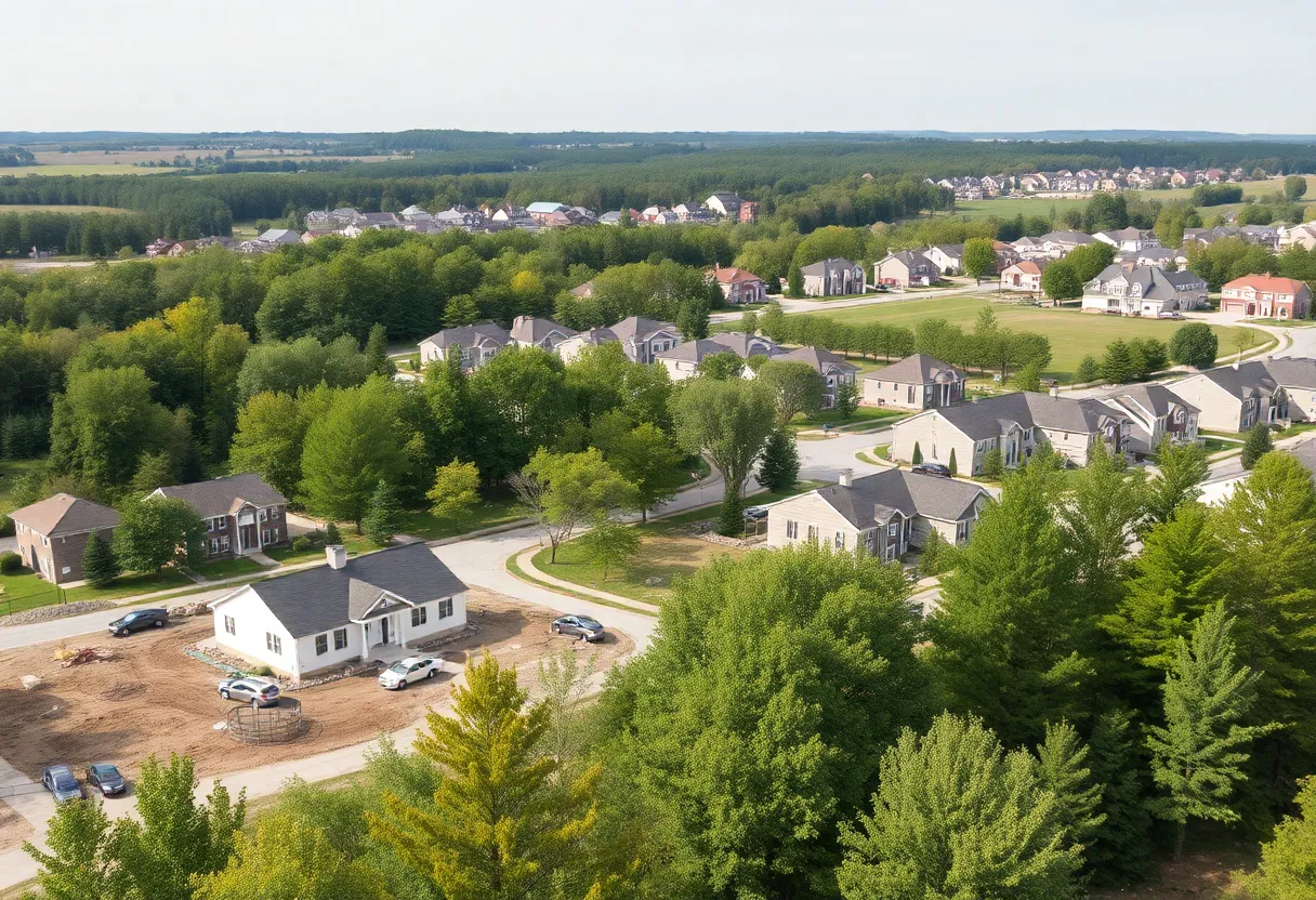 Construction site in Lancaster County showcasing new developments
