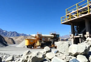 Industrial mining site focused on critical minerals