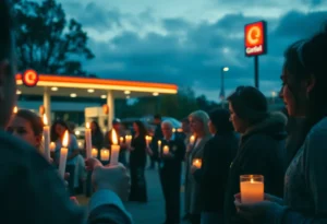 Residents of Rock Hill gather in remembrance of a shooting victim.