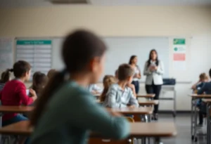 Classroom environment reflecting concerns of safety and privacy