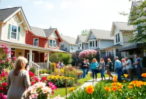 Community members participating in the Tour of Homes in Rock Hill.